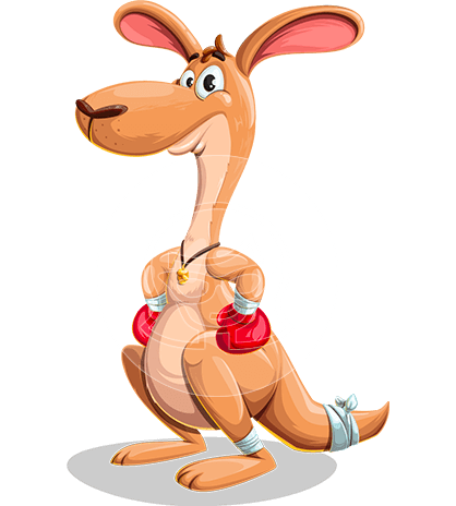Kangaroo Cartoon Character