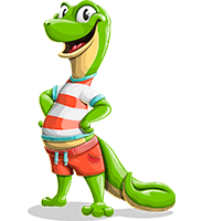 Lizard Cartoon Character