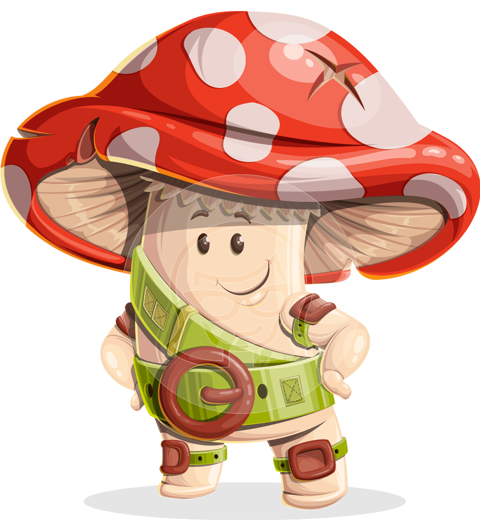Mushroom Cartoon Character