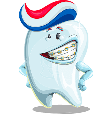 Tooth Cartoon Character