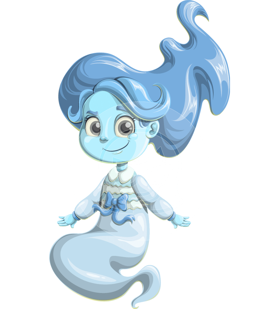 Ghost Girl Cartoon Character