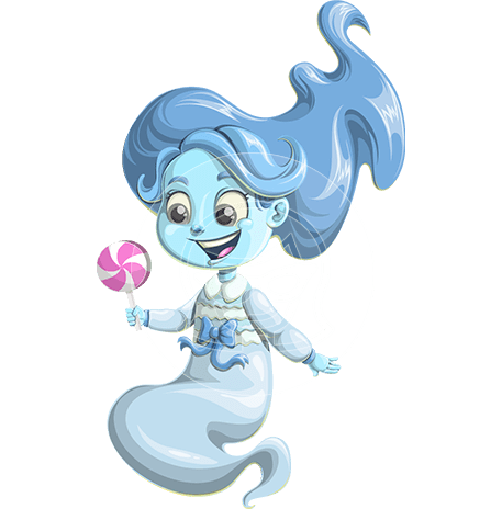 Ghost Girl Cartoon Character
