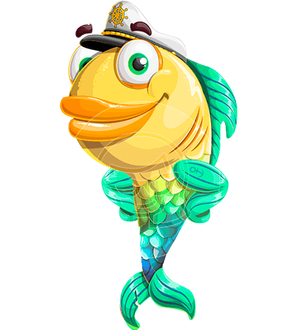 Fish Cartoon Character
