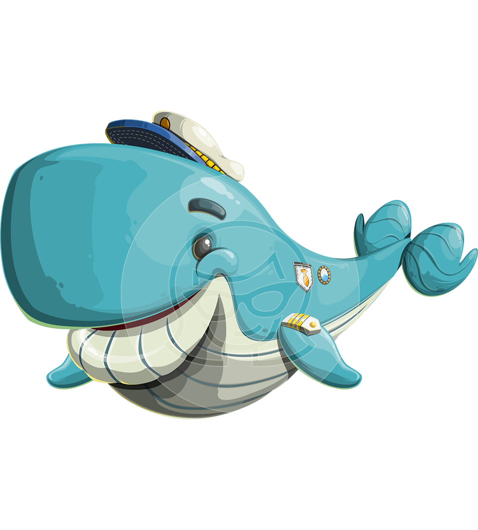 Whale Cartoon Character