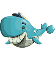 Whale Cartoon Character
