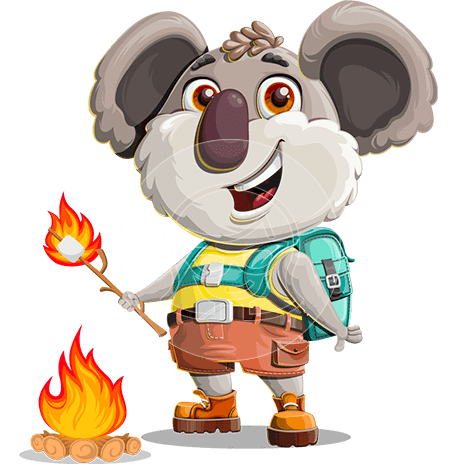 Koala Cartoon Character