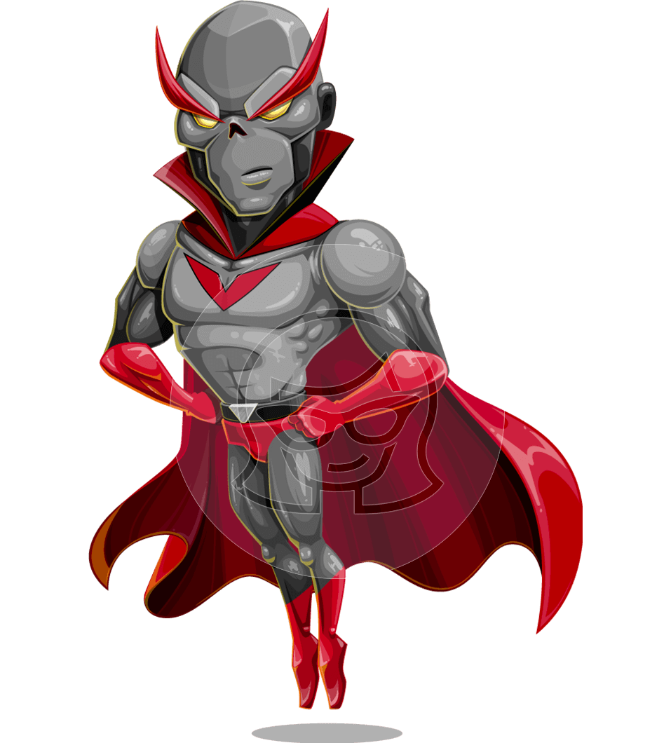 Evil Villain Cartoon Character