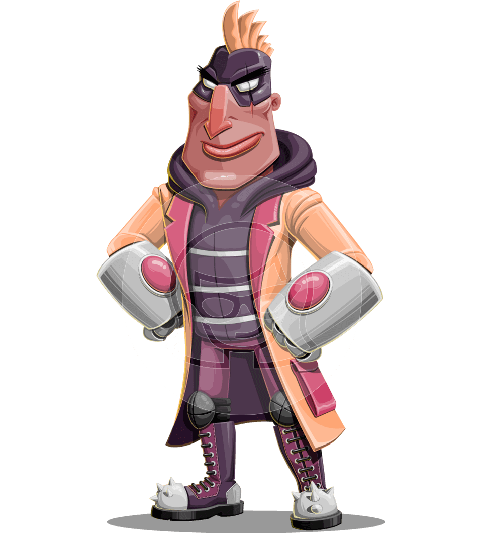 Super Hero Villain Cartoon Character