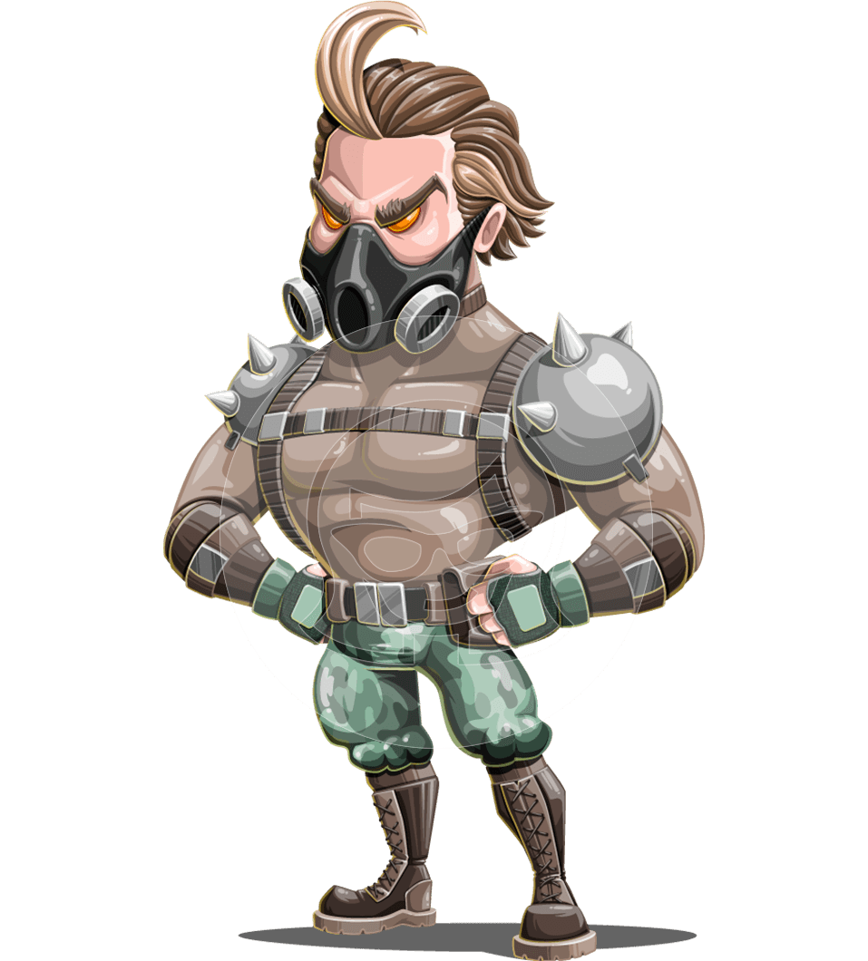 Supervillain Cartoon Character