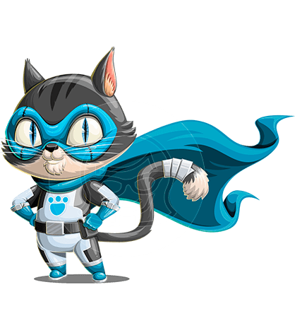 Super Cat Cartoon Character