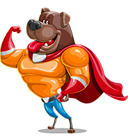 Super Dog Cartoon Character