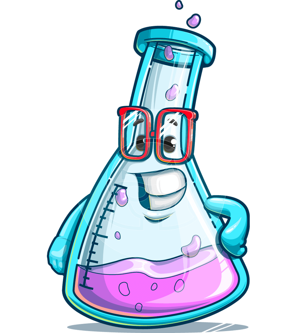 Science Beakers Cartoon