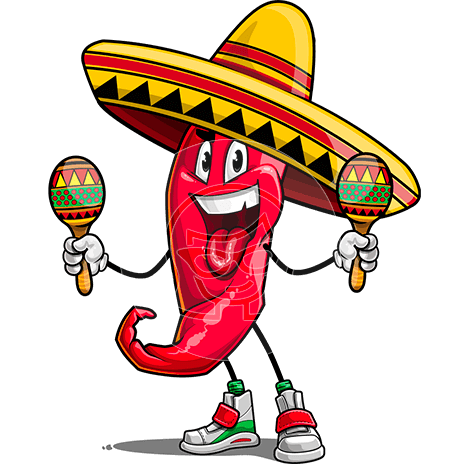 Chili Pepper Cartoon Character