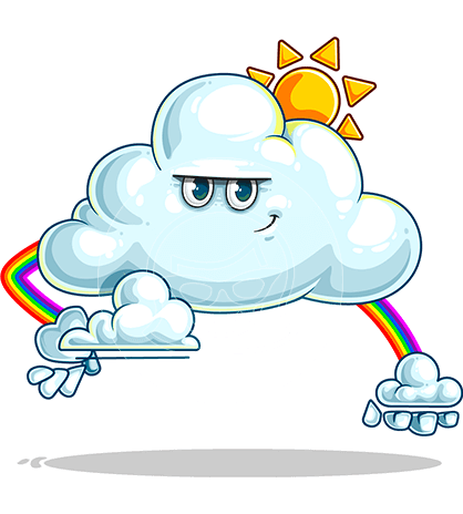 Sunny Cloud Cartoon Character