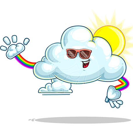 Sunny Cloud Cartoon Character