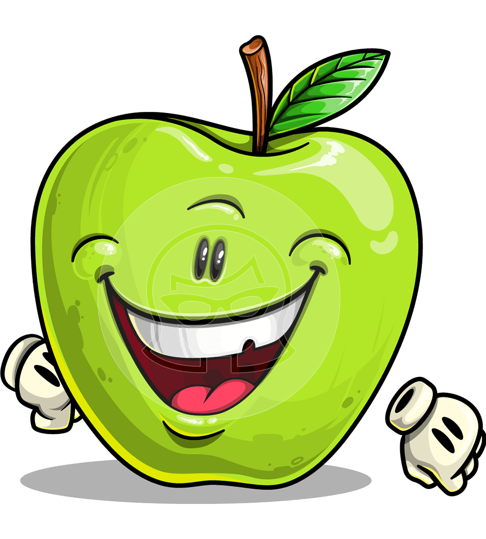 Apple Cartoon Character