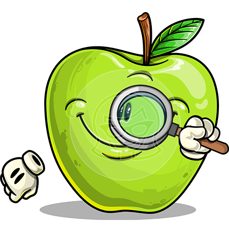 Apple Cartoon Character