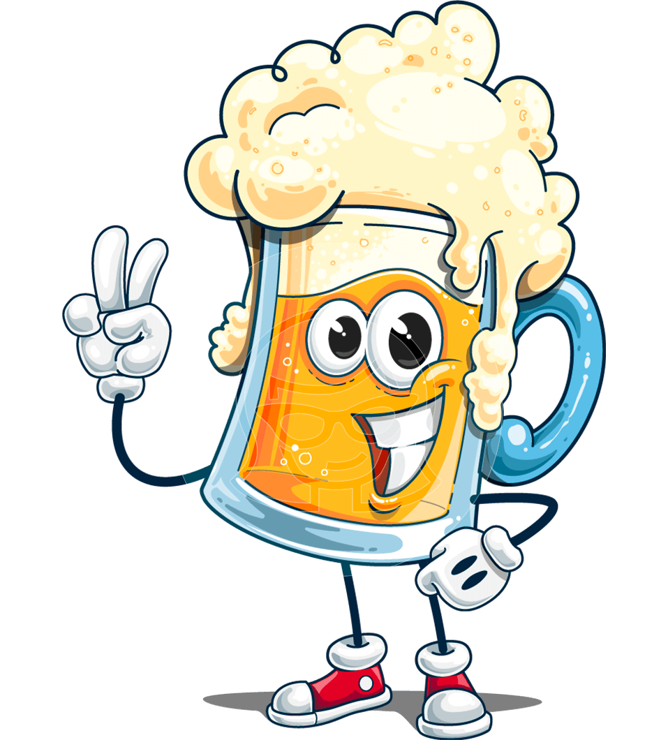 Beer Mug Cartoon Character