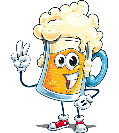 Beer Mug Cartoon Character