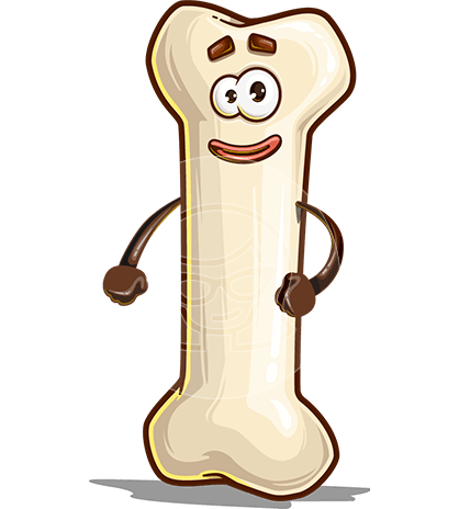 Bone Cartoon Character
