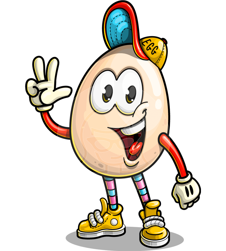Egg Cartoon Character