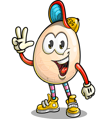 Egg Cartoon Character
