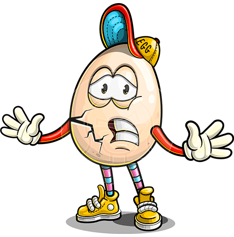 Egg Cartoon Character