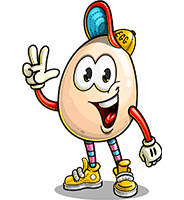 Egg Cartoon Character