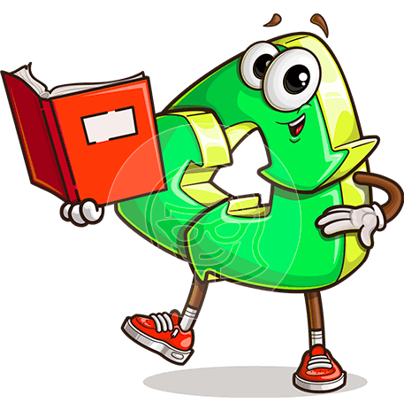 Recycle Sign Cartoon Character