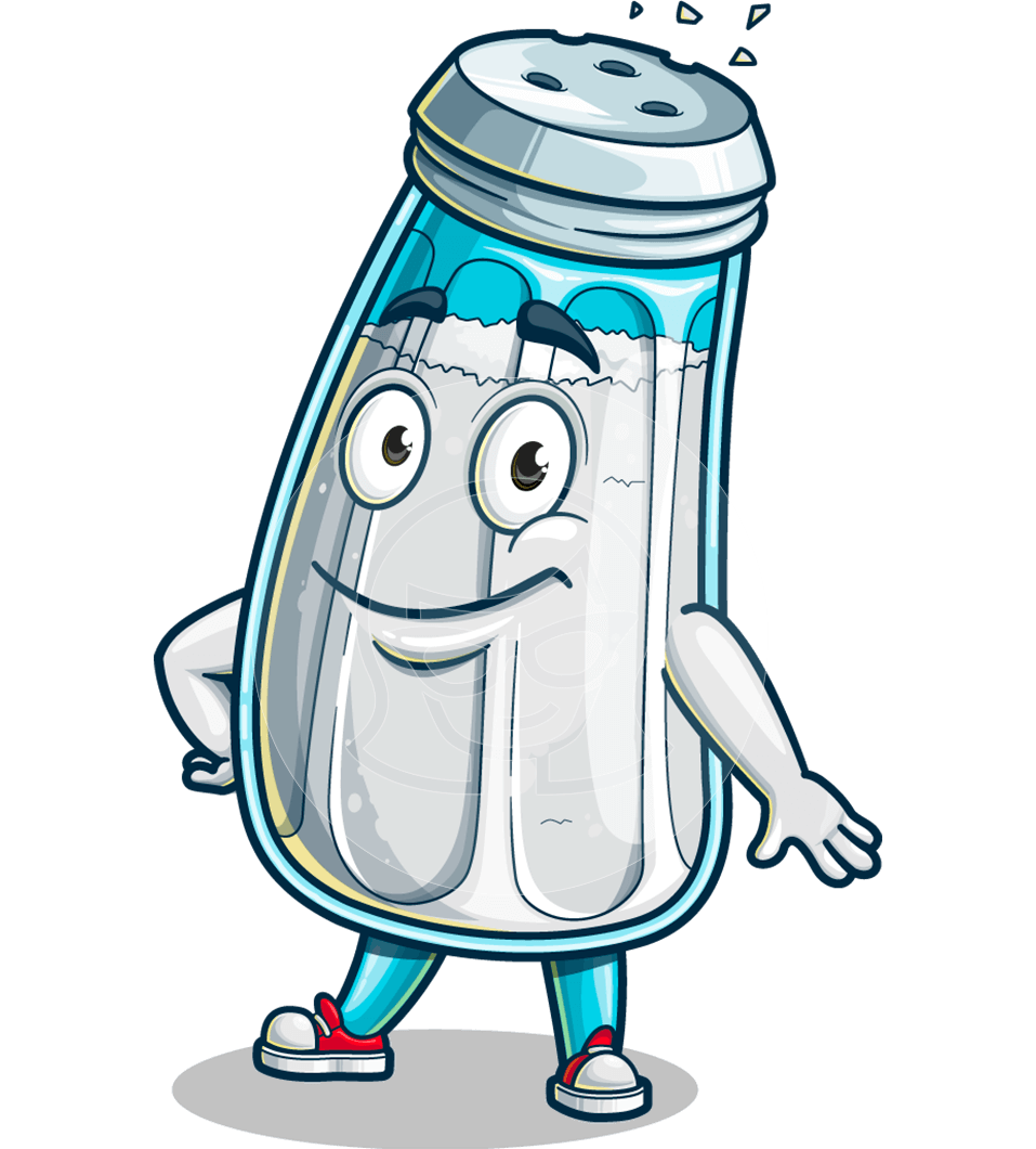 Salt Shaker Cartoon Character