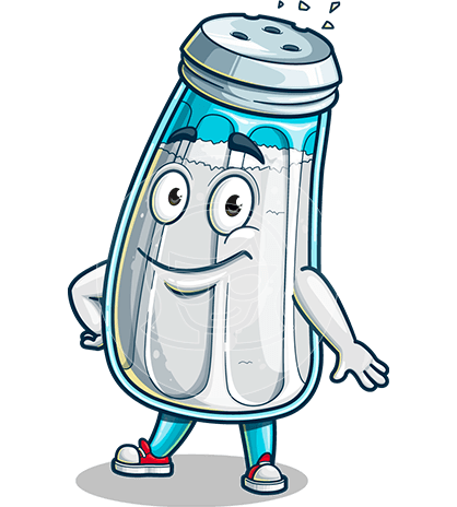 Salt Shaker Cartoon Character