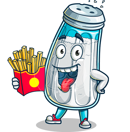 Salt Shaker Cartoon Character