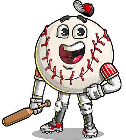 Baseball Cartoon Character