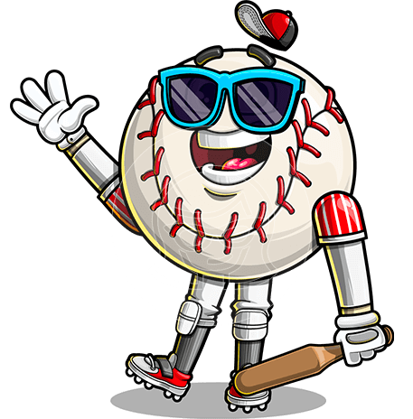 Baseball Cartoon Character
