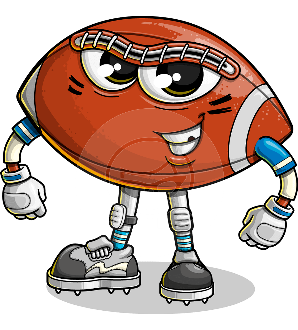 Football Cartoon Character