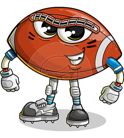 Football Cartoon Character