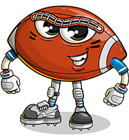 Football Cartoon Character