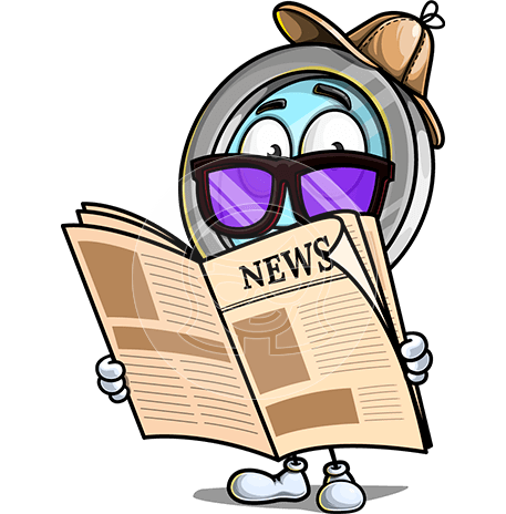 Magnifying Glass Cartoon Character