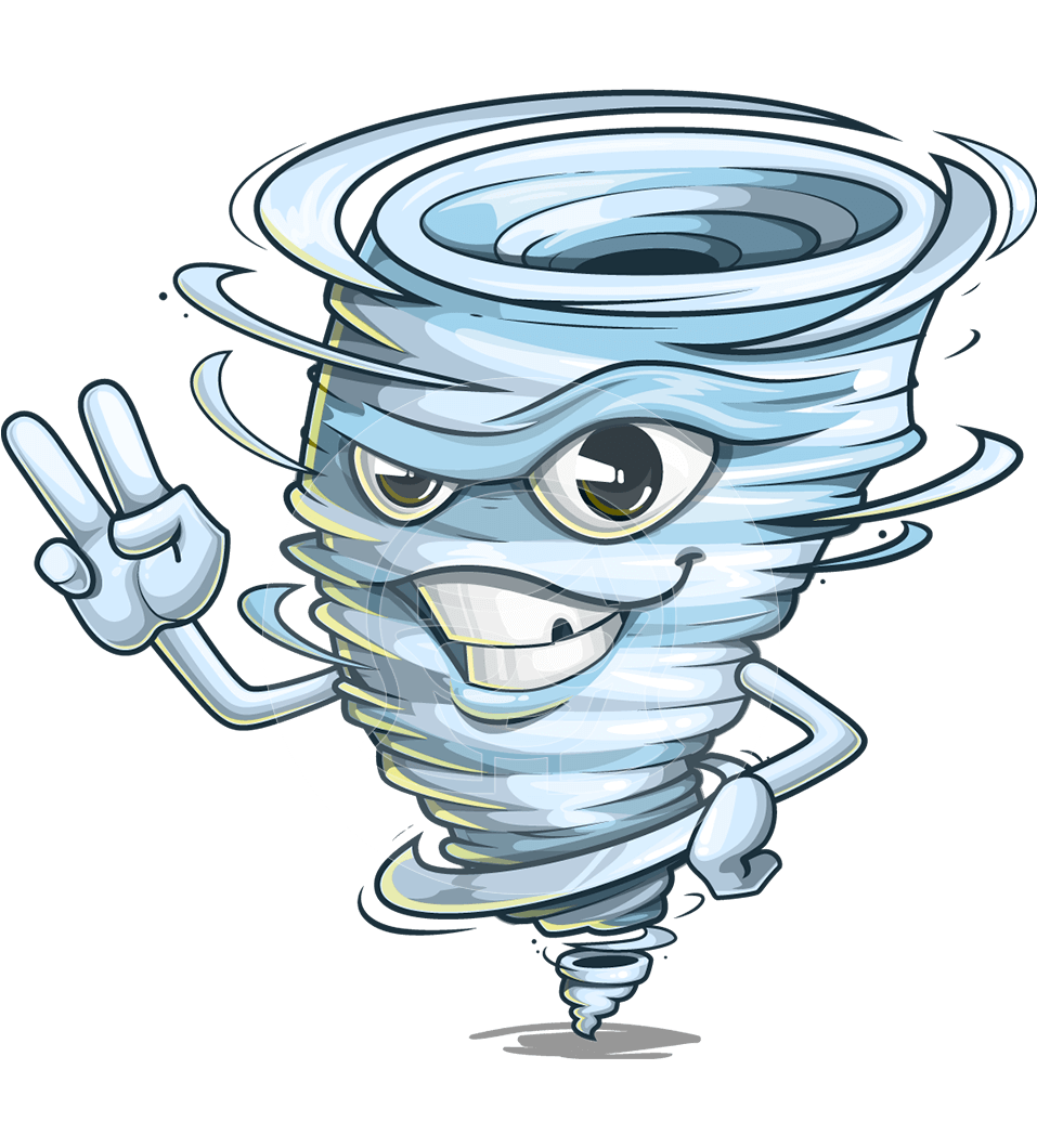 Tornado Cartoon Character