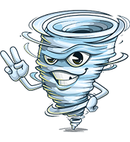 Tornado Cartoon Character