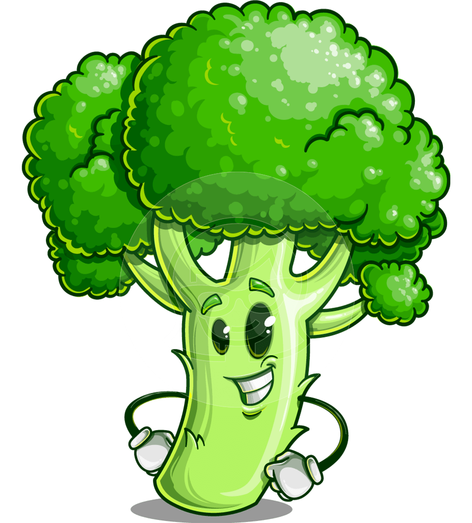 Broccoli Cartoon Character