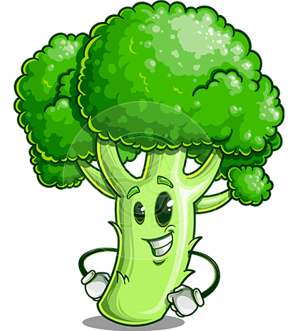 Broccoli Cartoon Character