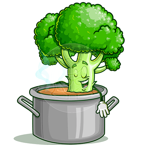 Broccoli Cartoon Character