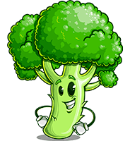 Broccoli Cartoon Character