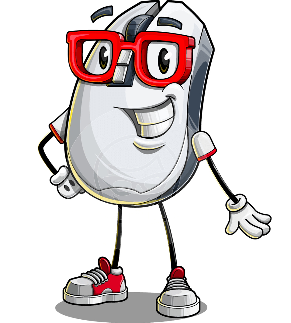 Computer Mouse Cartoon Character