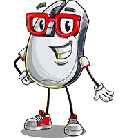 Computer Mouse Cartoon Character
