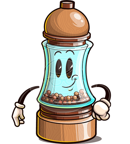 Pepper Shaker Cartoon Character