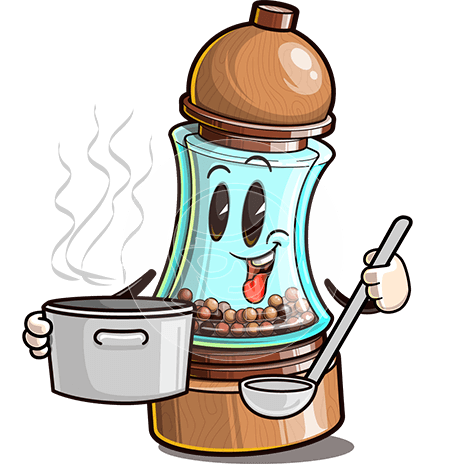Pepper Shaker Cartoon Character