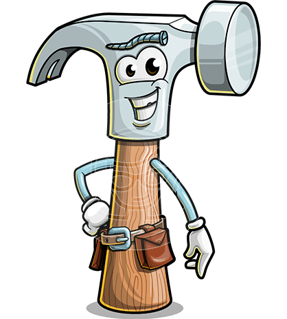 Hammer Cartoon Character