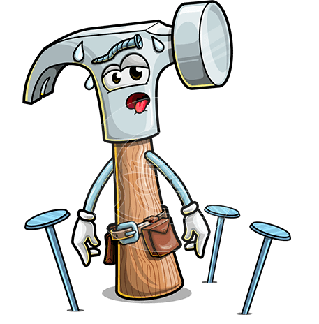 Hammer Cartoon Character